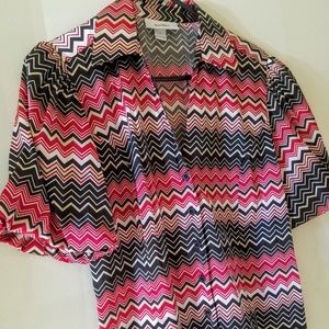 Dressbarn Chevron Print Blouse.